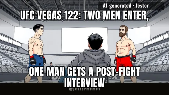 headlining UFC Vegas 122 is like being the tallest guy at a minigolf tournament.