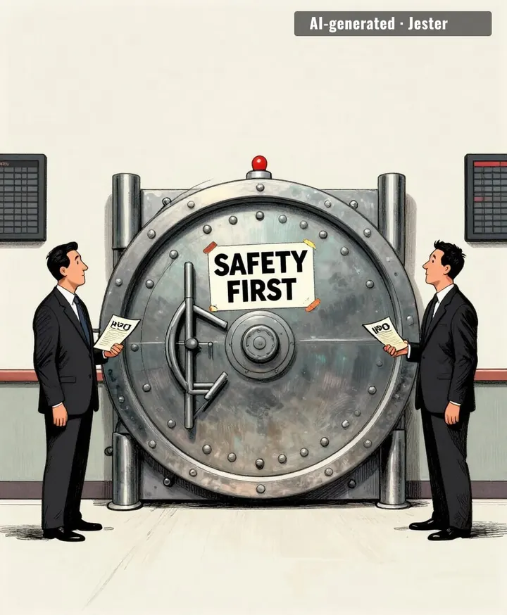 the safety-first lab, racing to the exit before the fire alarm.