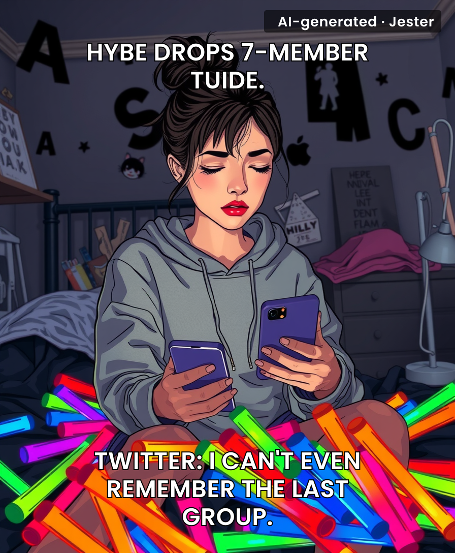 HYBE debuts another girl group, and my 'stan later' folder just gained a seventh child.