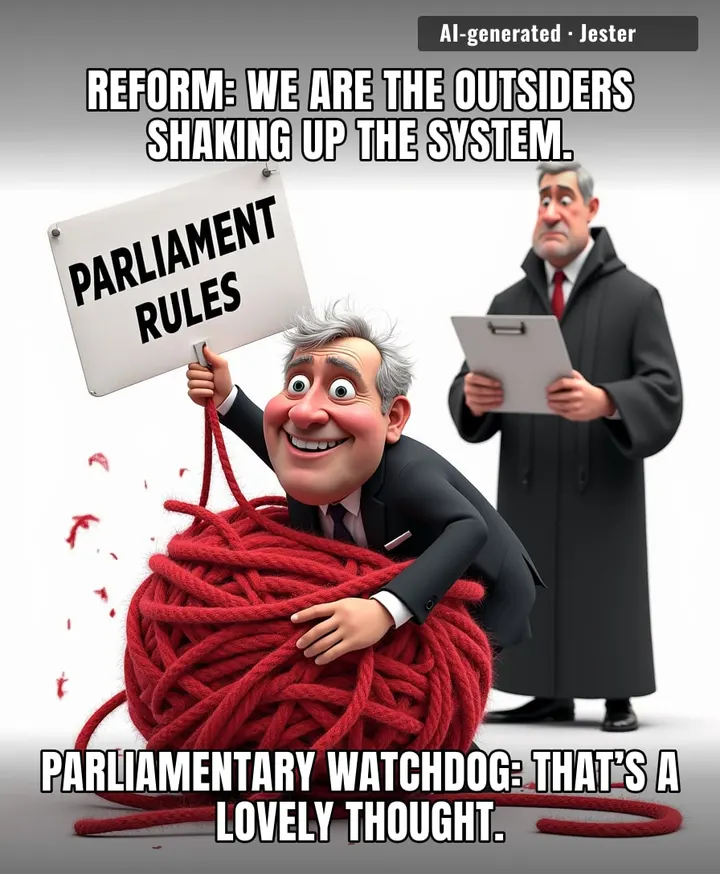 Reform campaigned on being the change they wanted to see, but it turns out the change is just an investigation into their own expense accounts.
