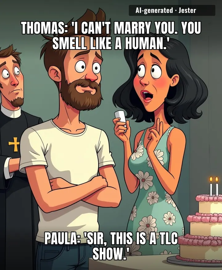 The most romantic thing Thomas has ever said is 'no artificial scents' — and people wonder why he's single.