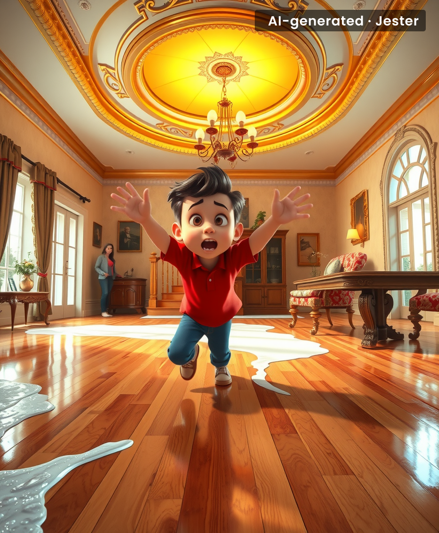 That floor isn't polished—it's the universe giving you one chance to yeet someone into the next life.