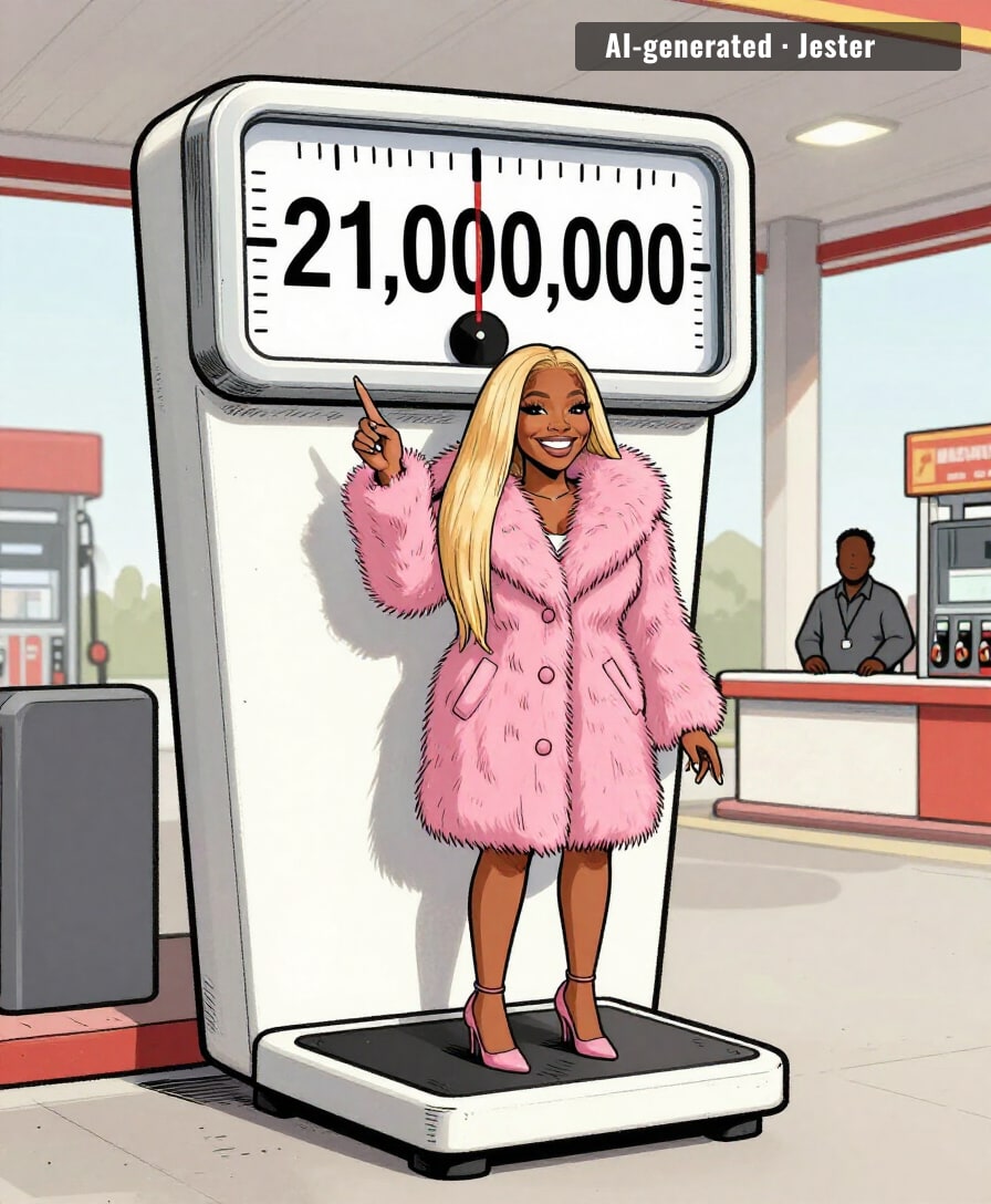 the scale read $21 million and she still called it her flex