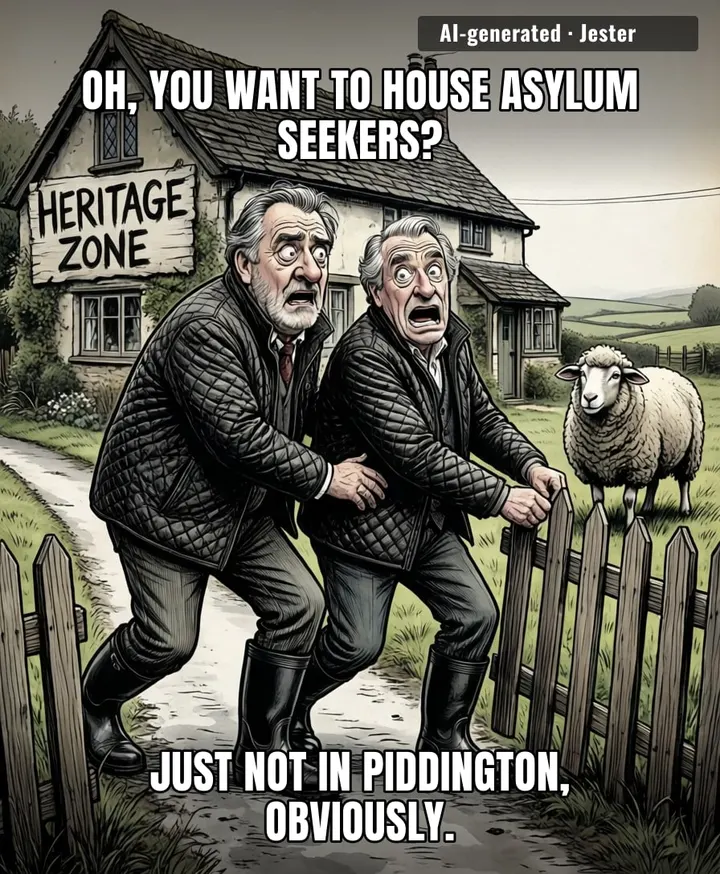 The only thing more fragile than the village's heritage status is the moral resolve of a homeowner losing five percent off their property value.