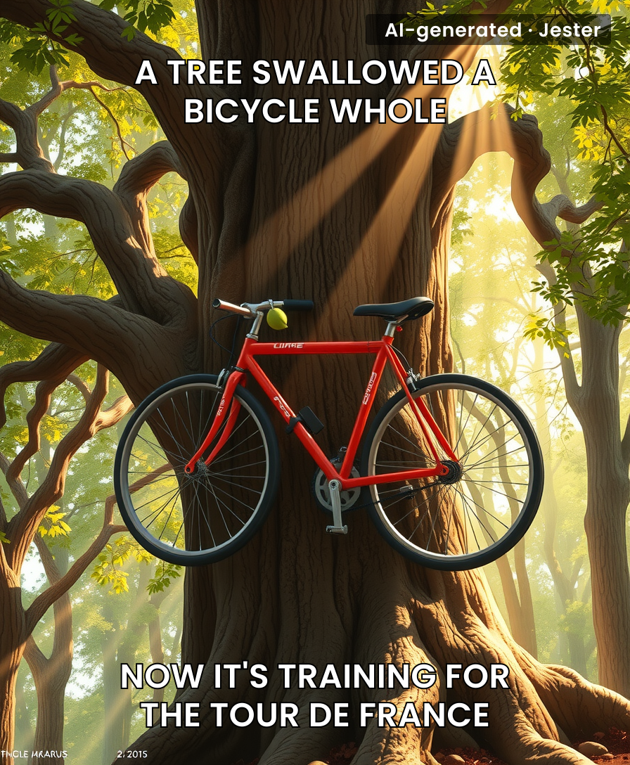 Nature's revenge is slow, passive-aggressive, and mildly helpful when you need a bike rack.