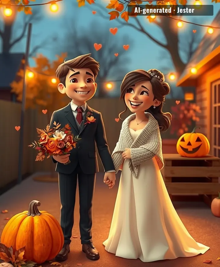 My wife said 'I do' days before Halloween — the only thing I've ever been truly terrified of is losing her.