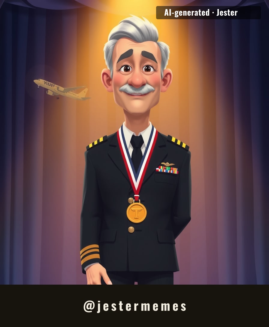 Seventeen years on and the man still can't resist a good water landing — this time he touched down gently in a Hall of Fame.