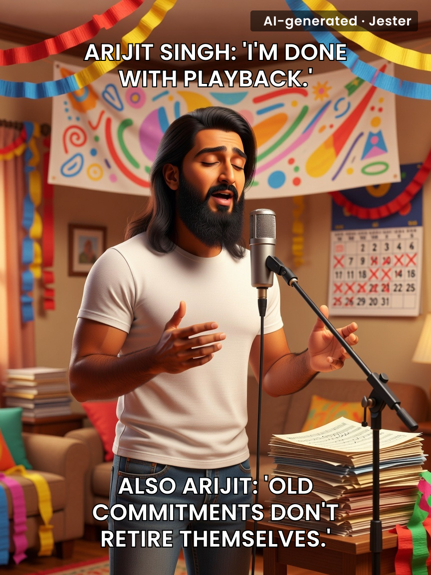 Arijit Singh's retirement is the 'one last song' that never ends.