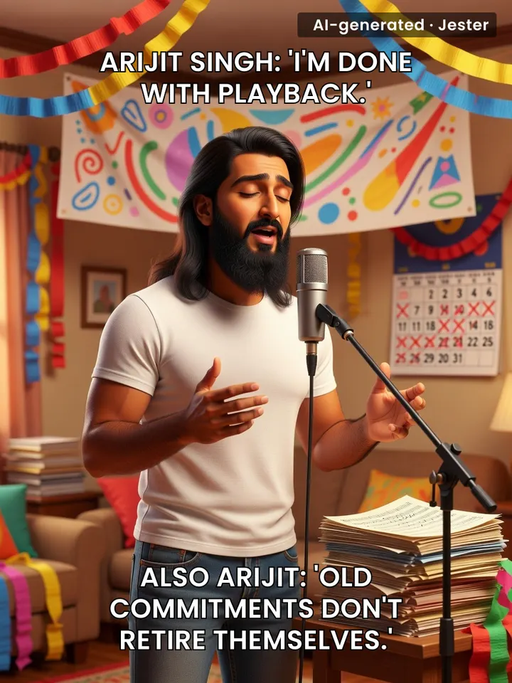 Arijit Singh's retirement is the 'one last song' that never ends.