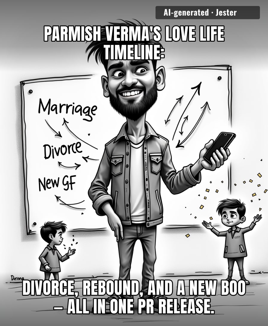 Parmish Verma speedruns breakups faster than his movies speedrun the box office.