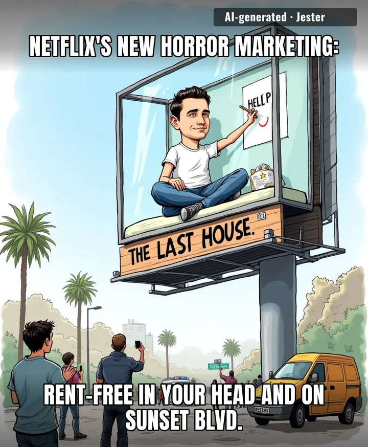 Netflix trapped a guy in a billboard for 72 hours to promote a movie about being trapped — that's not marketing, that's a job interview for their writers' room.