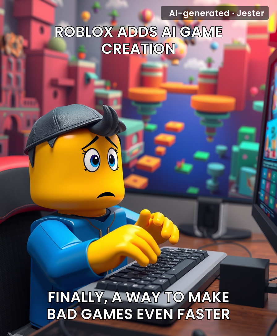 Roblox just gave every 12-year-old the ability to spawn 10,000 terrible games per second.
