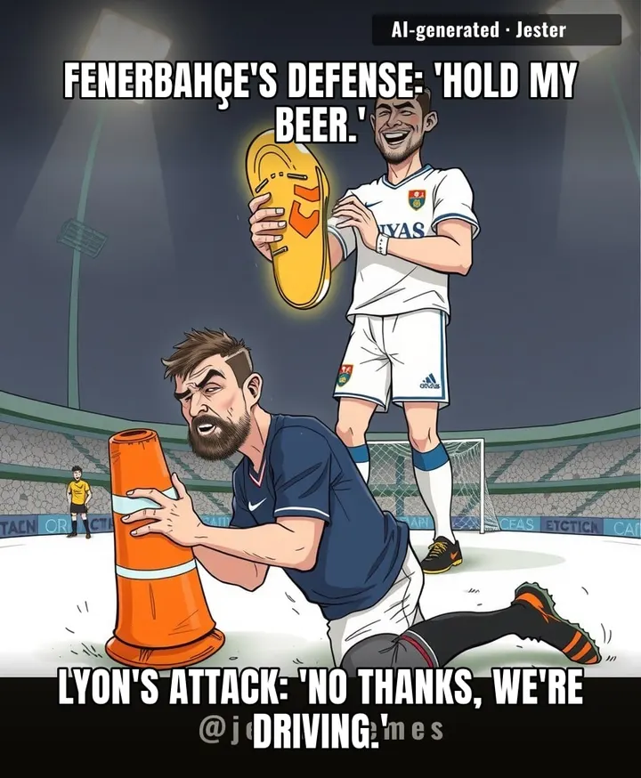 Fenerbahçe's back line just checked their group chat and it's all 'thoughts and prayers' and no actual defenders.