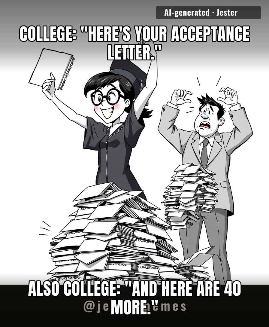 40 scholarships is a lot, but honestly, at that point, just let her run the school.