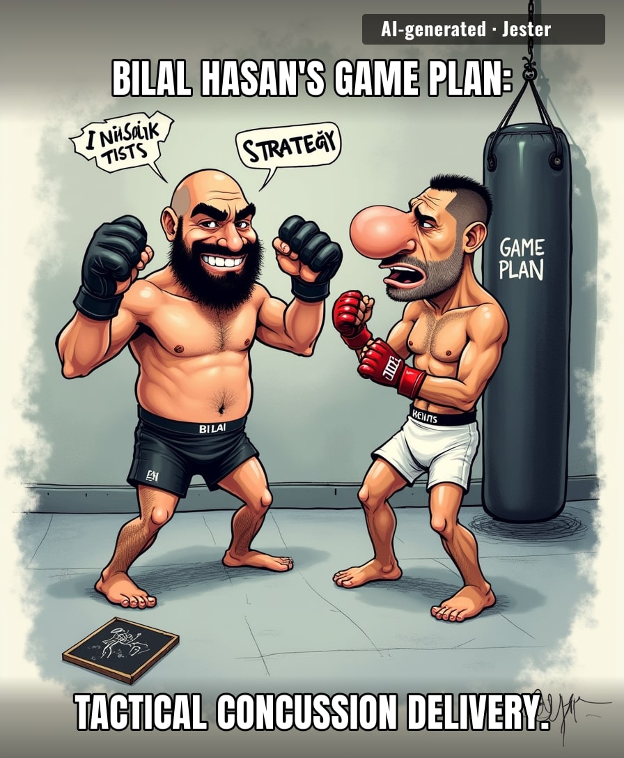 Nilson Rojas is about to get a PhD in Bilal Hasan's 'face meets fist' studies.