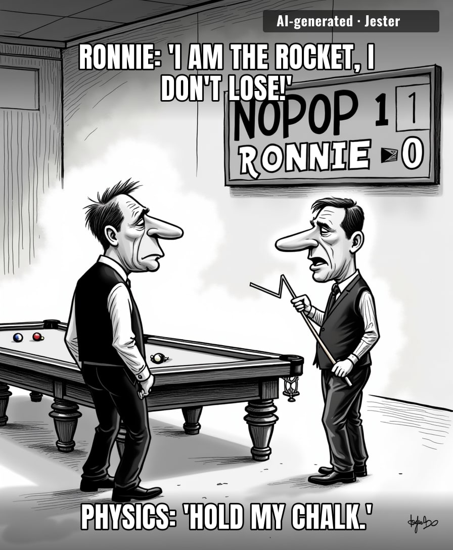 O'Sullivan just got humbled by a guy named Noppon, officially proving that even genius can't outrun the inevitable march of retirement.