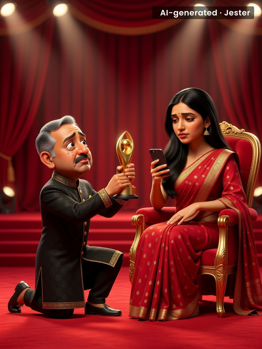 Nothing says 'I won a National Award' like thanking the person who did all the acting in your scenes.