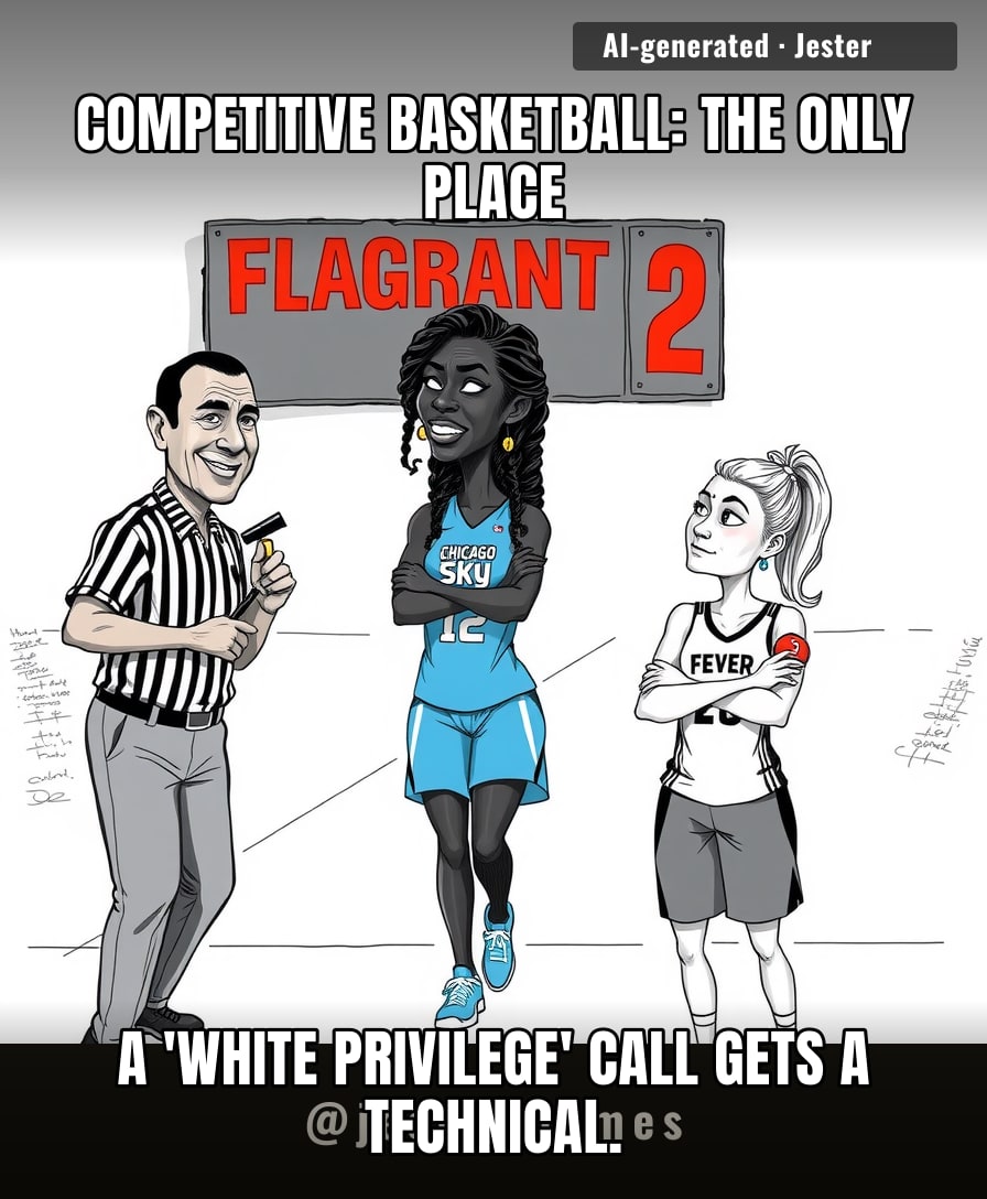 DiJonai Carrington really turned getting ejected into a TED Talk about race. At least she's consistent — her foul was flagrant AND her tweet was unforced.