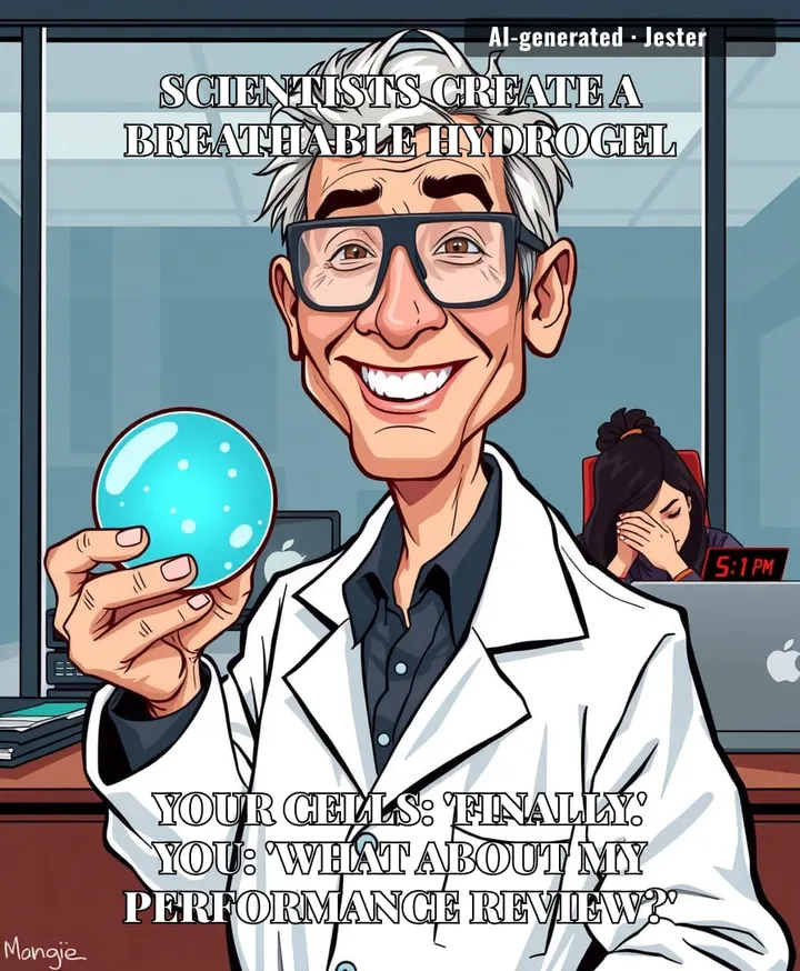 The only thing more breathable than this hydrogel is the gap between my last raise and my rent.