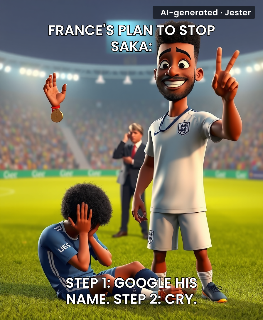 France's game plan: stop Mbappé. Saka: 'Allow me to introduce myself.'