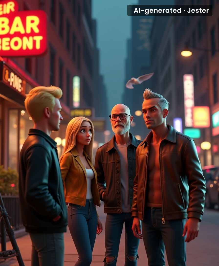 That one group photo where everyone's agent is frantically googling what project this is for.