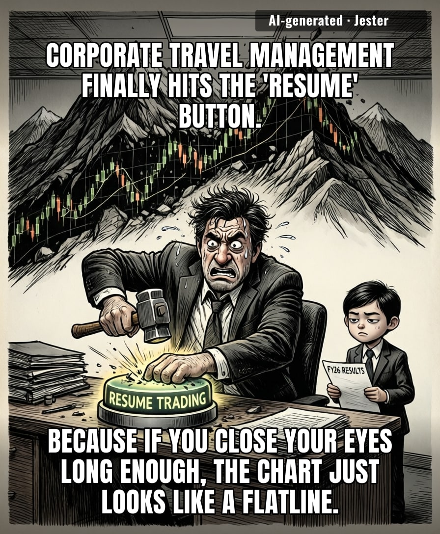 The only thing more desperate than a tech stock re-listing after a disastrous report is me trying to delete my browser history during a system crash.