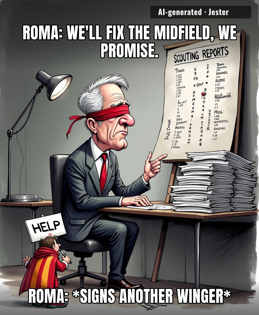 Roma's transfer strategy is just throwing darts at a board of names and praying one sticks to the backline.