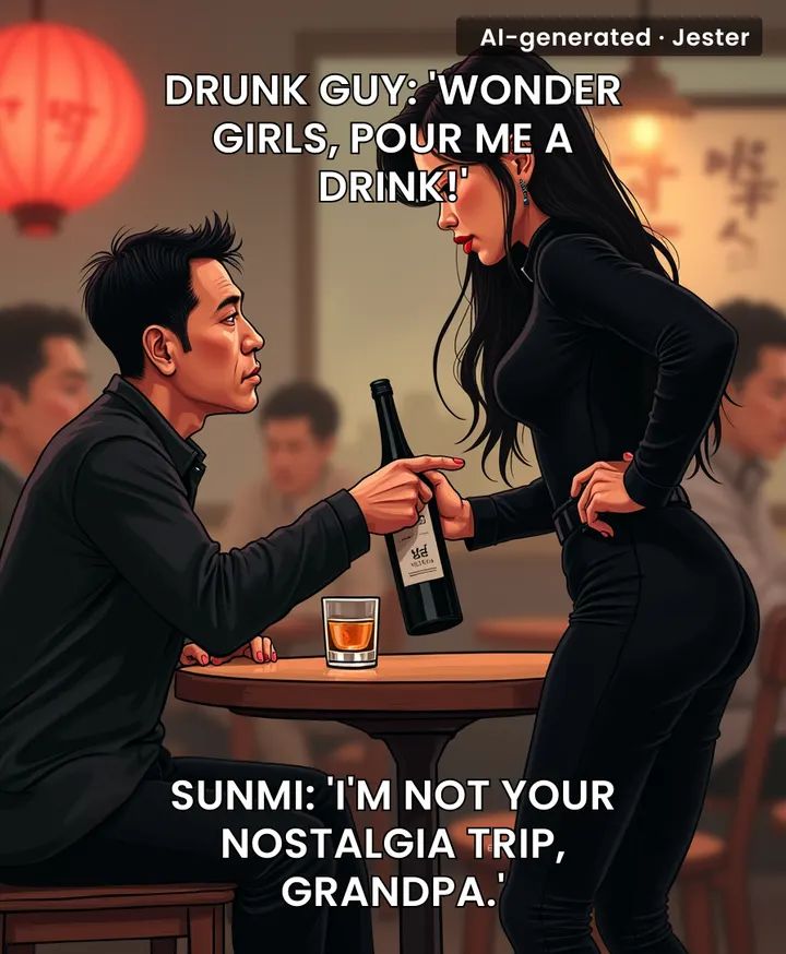 Sunmi just turned a drunk's request into a masterclass in 'act your age,' and the internet is taking notes.