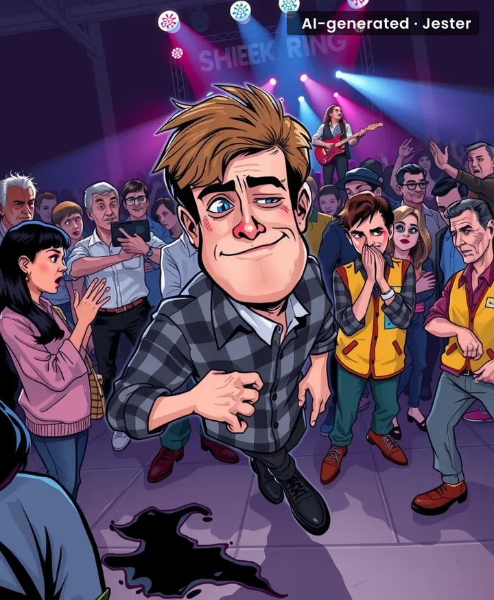The only thing worse than a concert bathroom is a concert bathroom that moves toward you.
