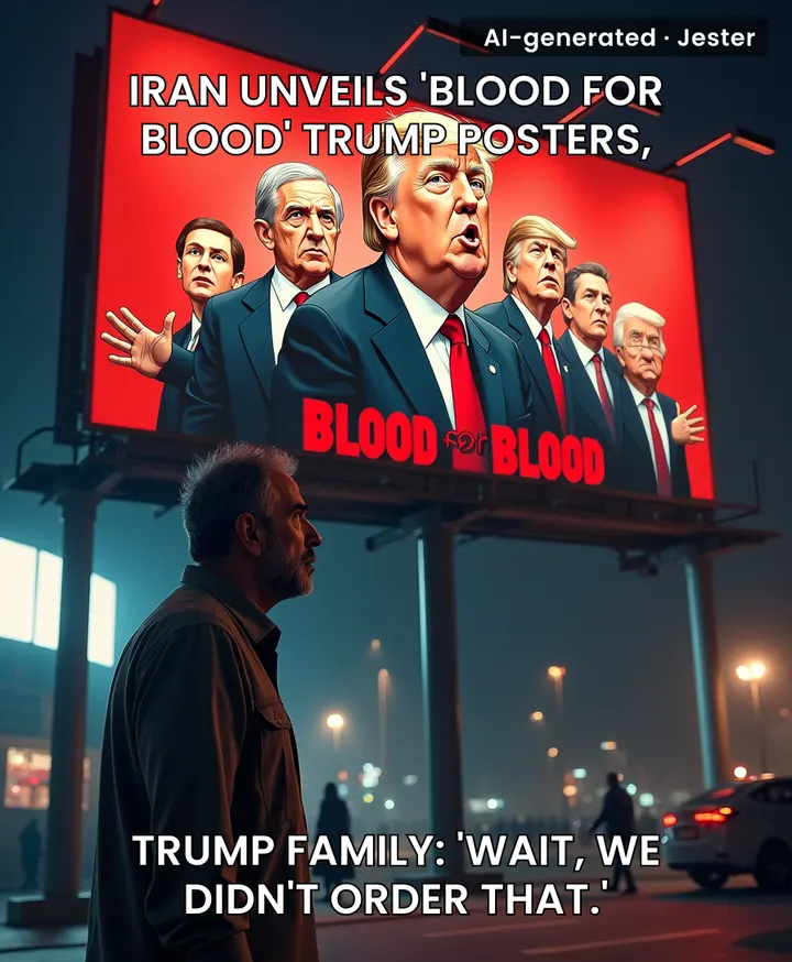 Iran's new poster campaign is the scariest thing they've done since the last time they threatened us—which was yesterday.