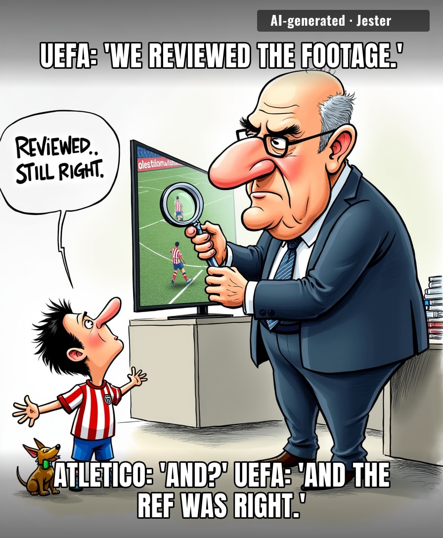 The only thing UEFA reviews faster is their own bank statements.