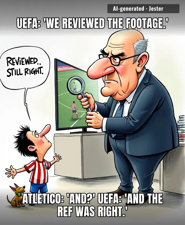 The only thing UEFA reviews faster is their own bank statements.