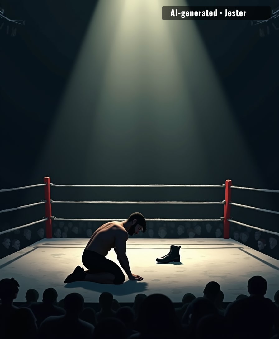 A wrestler's collapse is a stark reminder of the physical toll of performance.