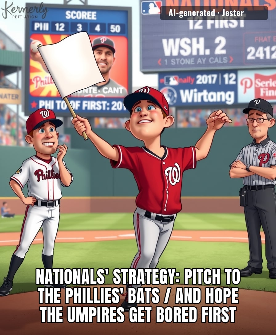 The Nationals are betting on the Phillies' bullpen blowing it, which is like relying on gravity to do your job.