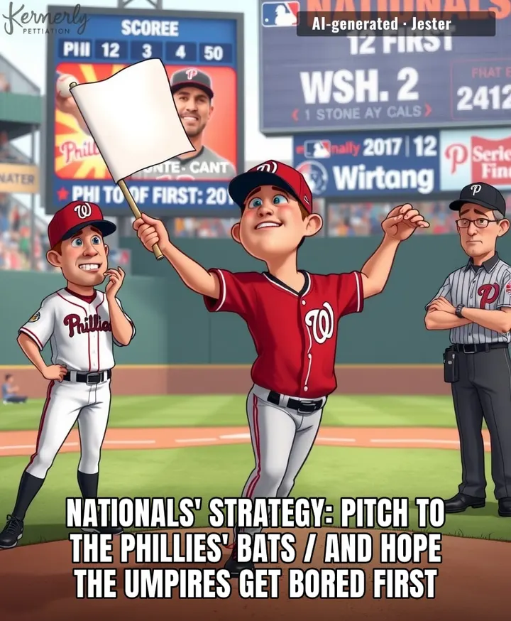 The Nationals are betting on the Phillies' bullpen blowing it, which is like relying on gravity to do your job.