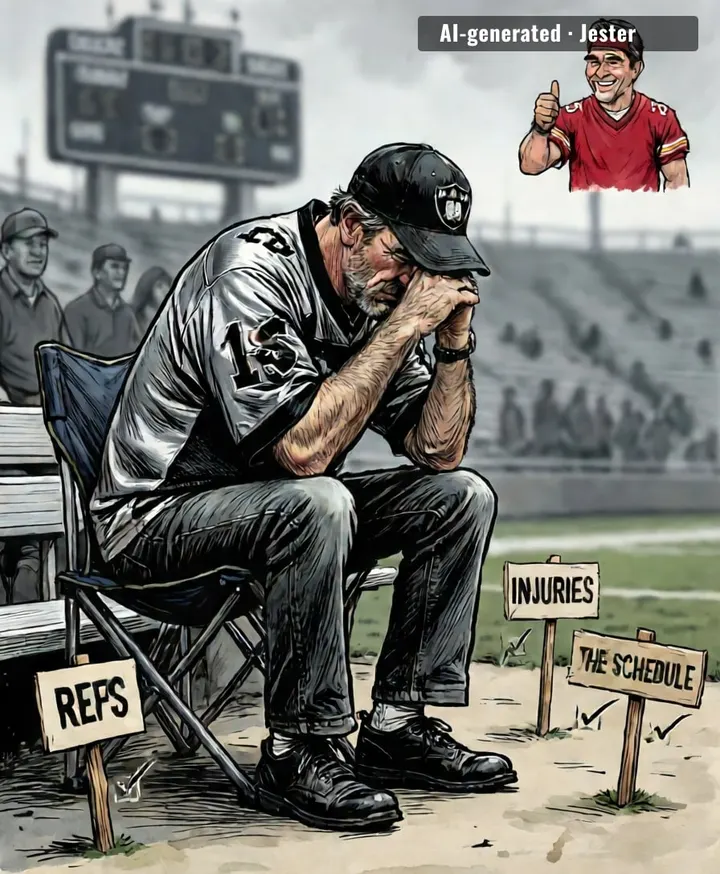 the Raiders have a three-year plan and it's just blaming the refs