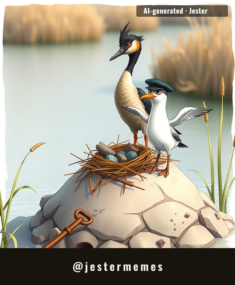 The birds loved it so much they never left — possibly because nobody demolished it.