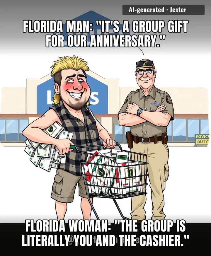 Honey, I'm just diversifying my retirement into Lowe's gift cards — the market's only going up from here, probably not, but that's the Florida way.