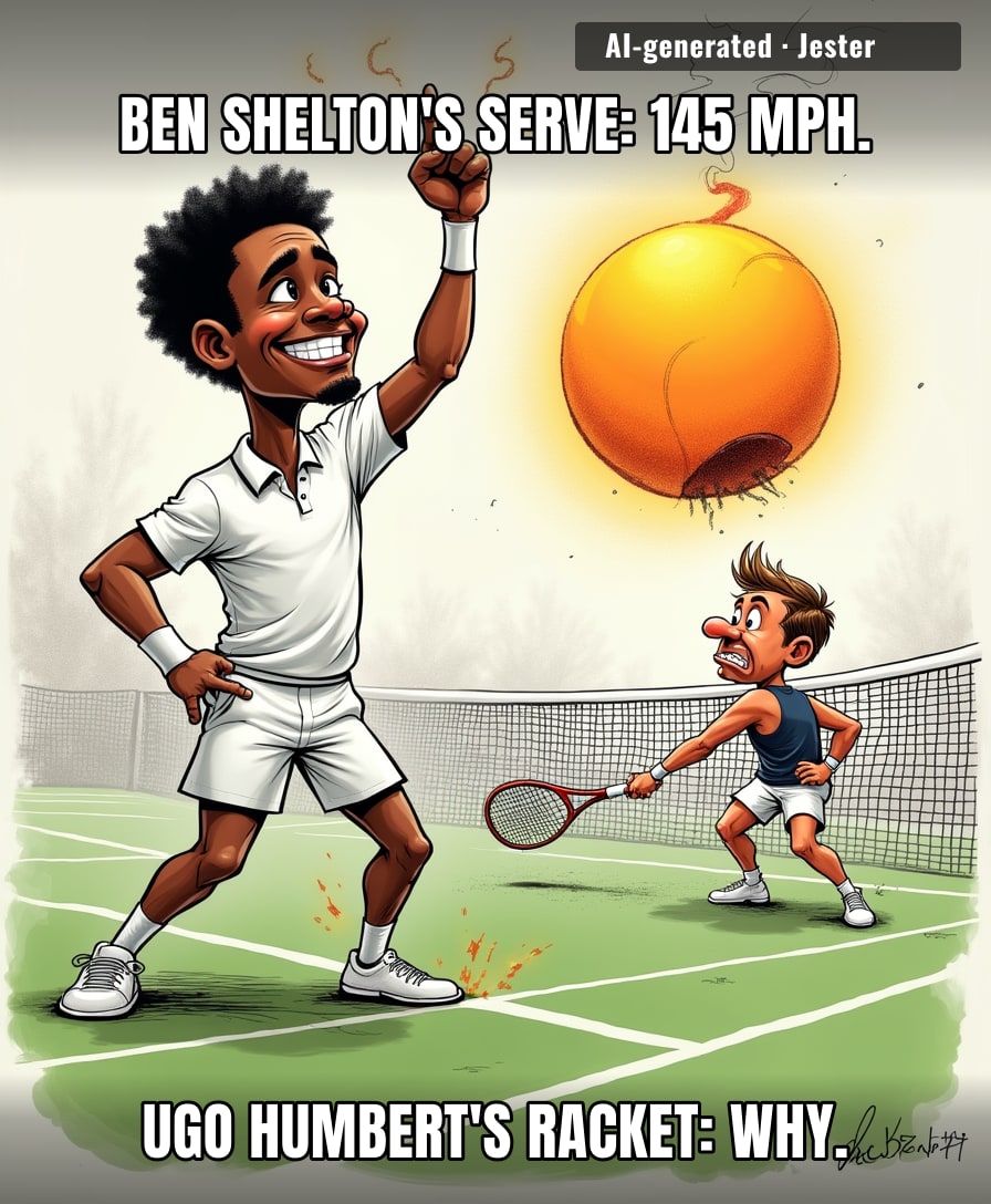 Ben Shelton made Humbert look like he was trying to return a meteorite with a paper plate.