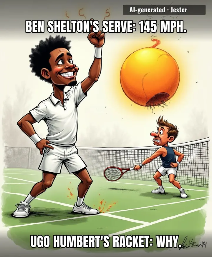 Ben Shelton made Humbert look like he was trying to return a meteorite with a paper plate.