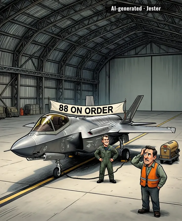 Canada's first F-35 flew today. The CF-18s are already updating their LinkedIn profiles.