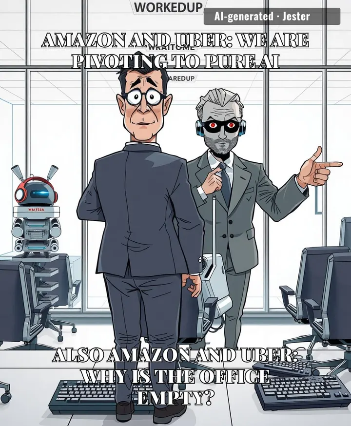 The irony of building an all-knowing artificial intelligence that is somehow too stupid to realize its own creators are the ones actually doing the work.