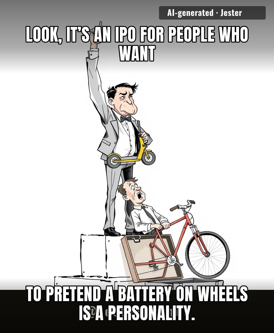 going public just to prove the company has wheels