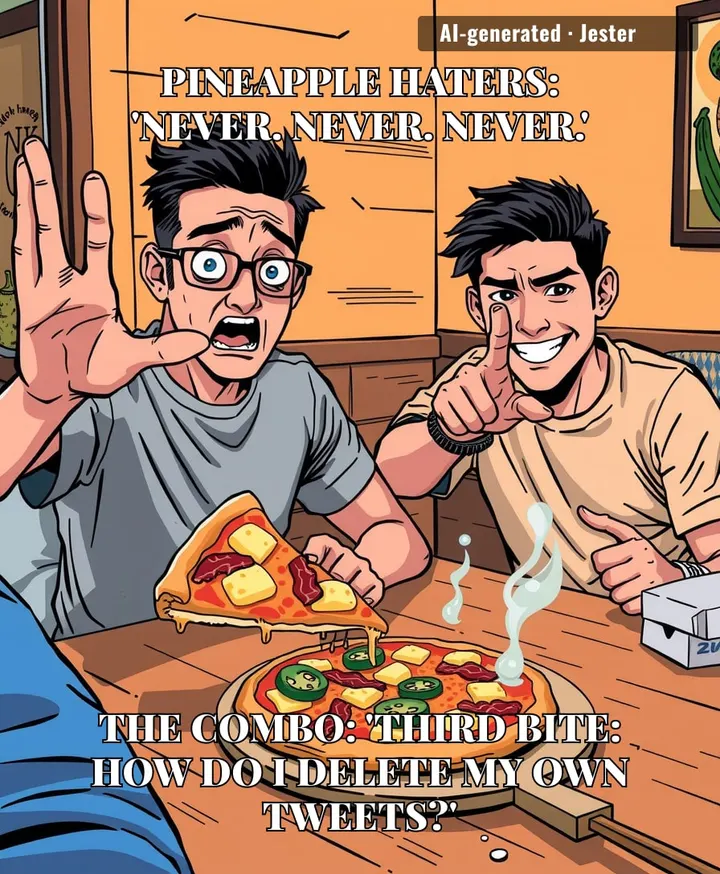 The pineapple-haters' surrender finally arrived – and it came with a side of humble pie and extra jalapeños.