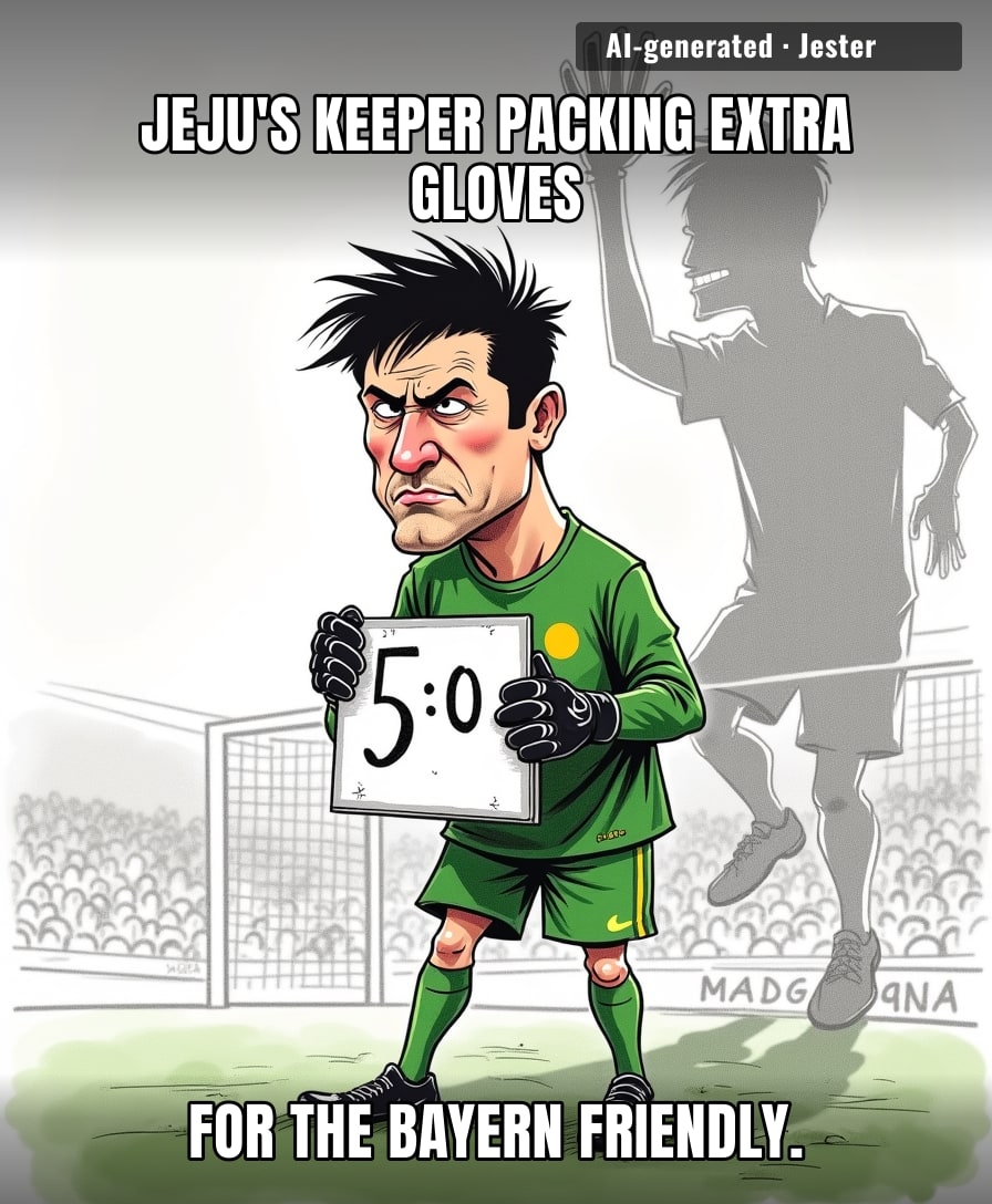 Bayern's warm-up is Jeju's final exam, and the syllabus is just a list of ways to concede.