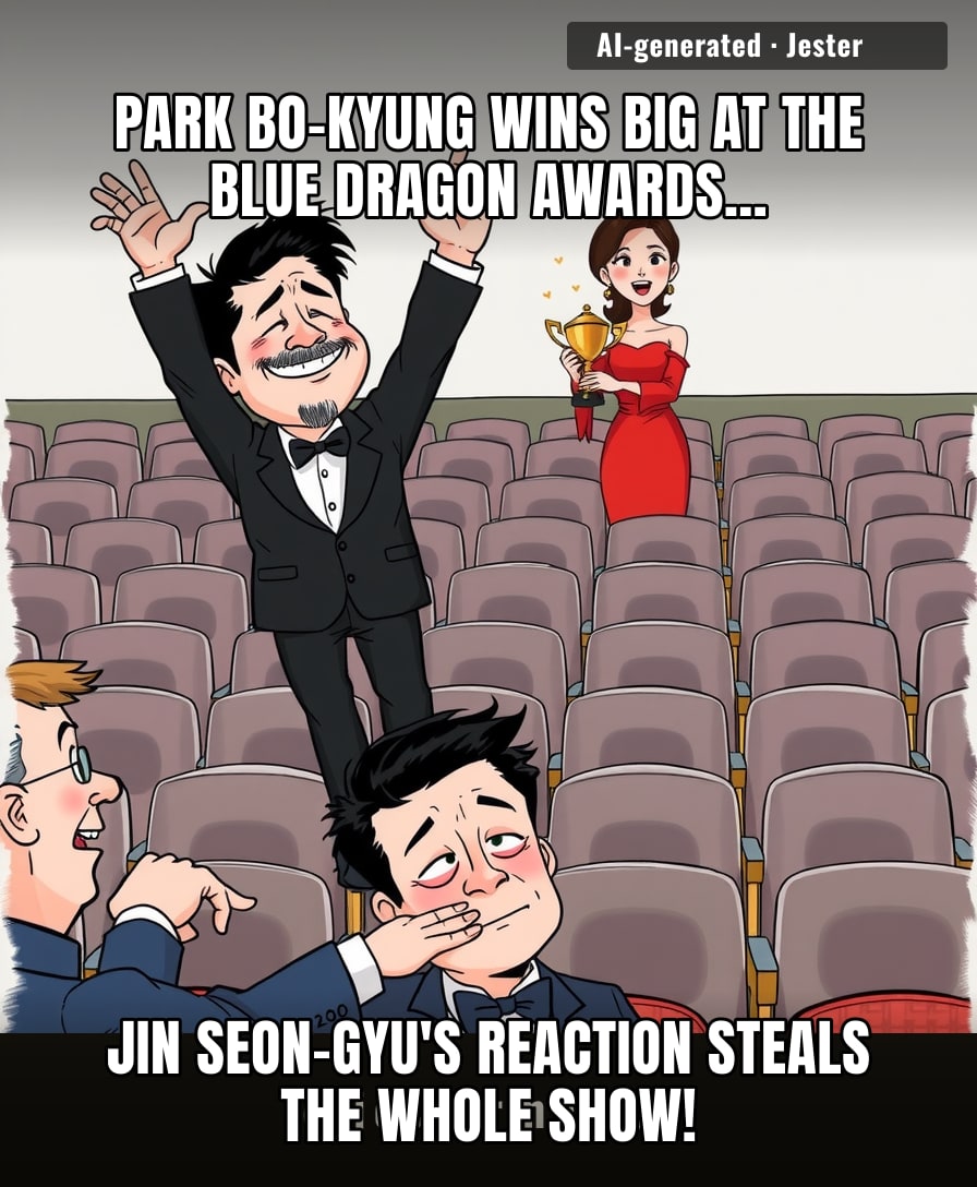 The only award Jin Seon-gyu didn't win was for most supportive husband — but he didn't need a trophy for that.