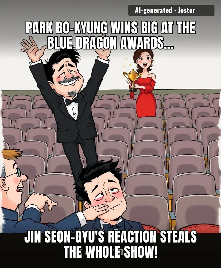The only award Jin Seon-gyu didn't win was for most supportive husband — but he didn't need a trophy for that.