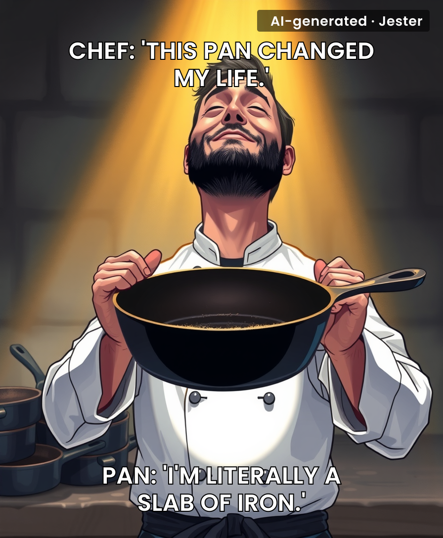 Chefs review a new cast iron pan like it's a Michelin star, meanwhile it's been the same slab of metal since the 1800s.