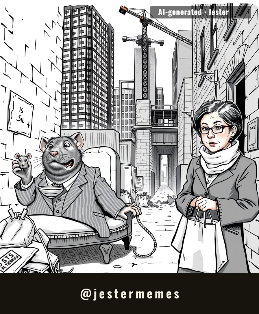 the rats were rent-controlled, he renovated.