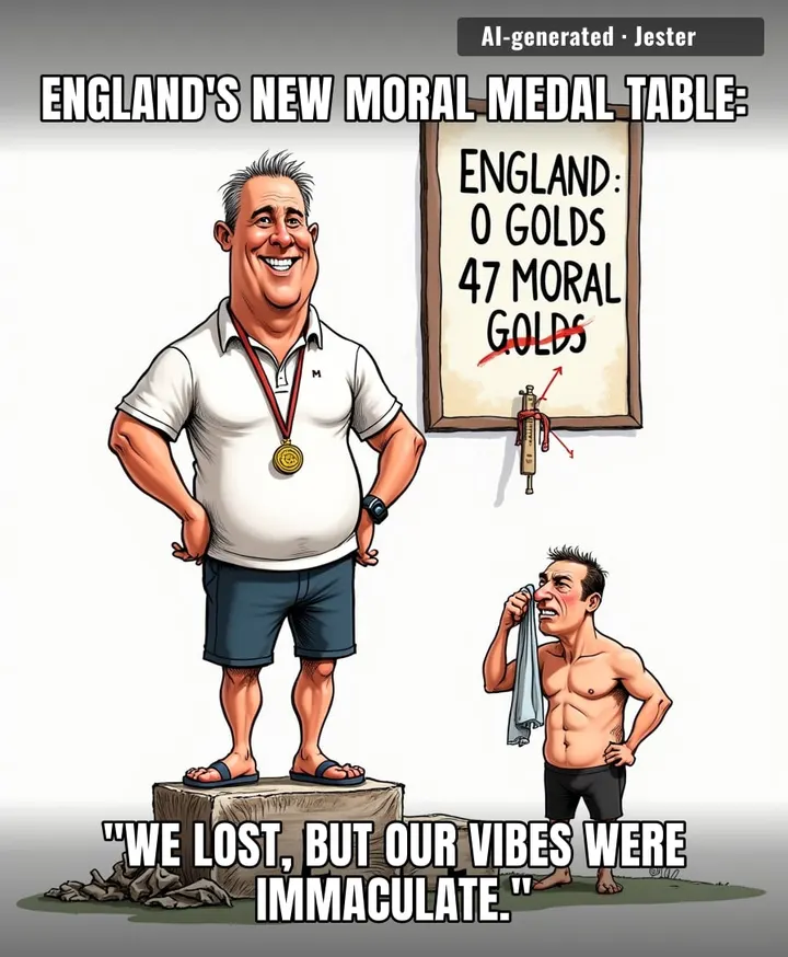England's so good at moral victories they could medal in the 'moral losers' event — wait, that's just the Ashes.